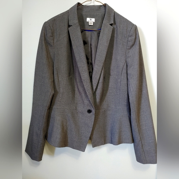 Worthington Gray fitted blazer size 16 - Picture 1 of 4